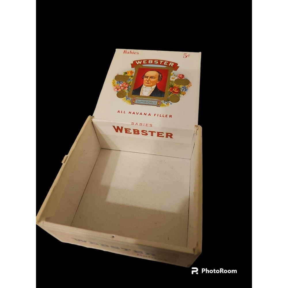 Webster Babies Cigar Box - 4 3/4" x‎ 4 1/2" x 2 1/4" BOX ONLY